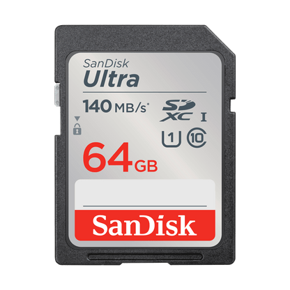 SDXC Geheugenkaart SanDisk Ultra, 64Gb, Klasse 10 / UHS-1 U1 SDSDUNB-064G-GN6IN