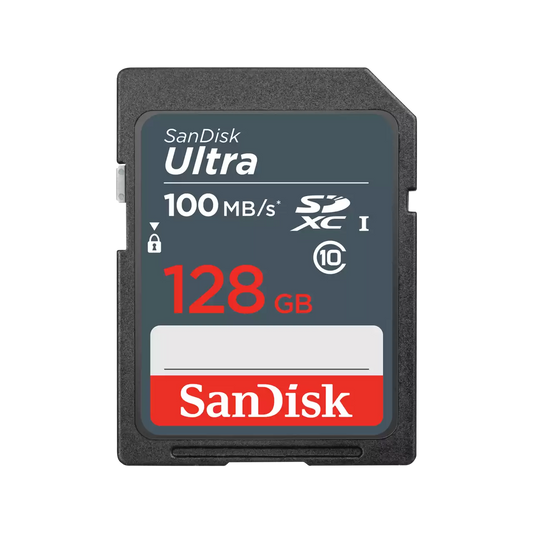 SanDisk Ultra SDXC Memory Card, 128GB, Class 10 SDSDUNR-128G-GN3IN