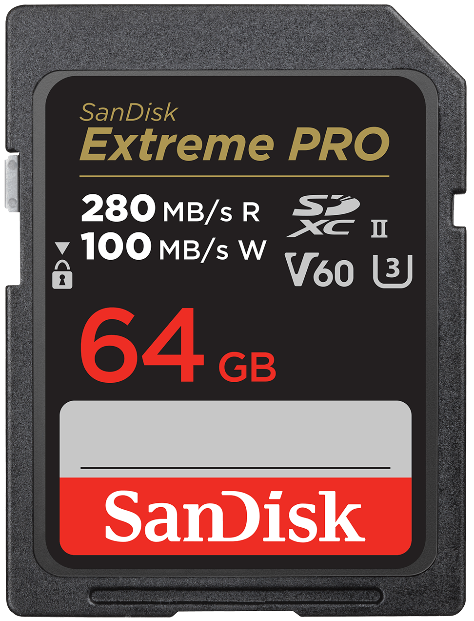 SDXC Geheugenkaart SanDisk Extreme Pro, 64Gb, Klasse 10 / UHS-2 U3 SDSDXEP-064G-GN4IN