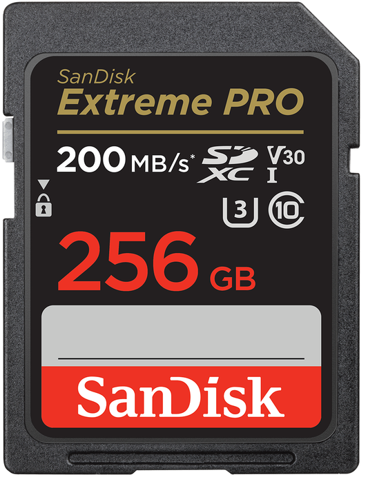 SDXC Geheugenkaart SanDisk Extreme Pro, 256Gb, Klasse 10 / UHS-1 U3 SDSDXXD-256G-GN4IN