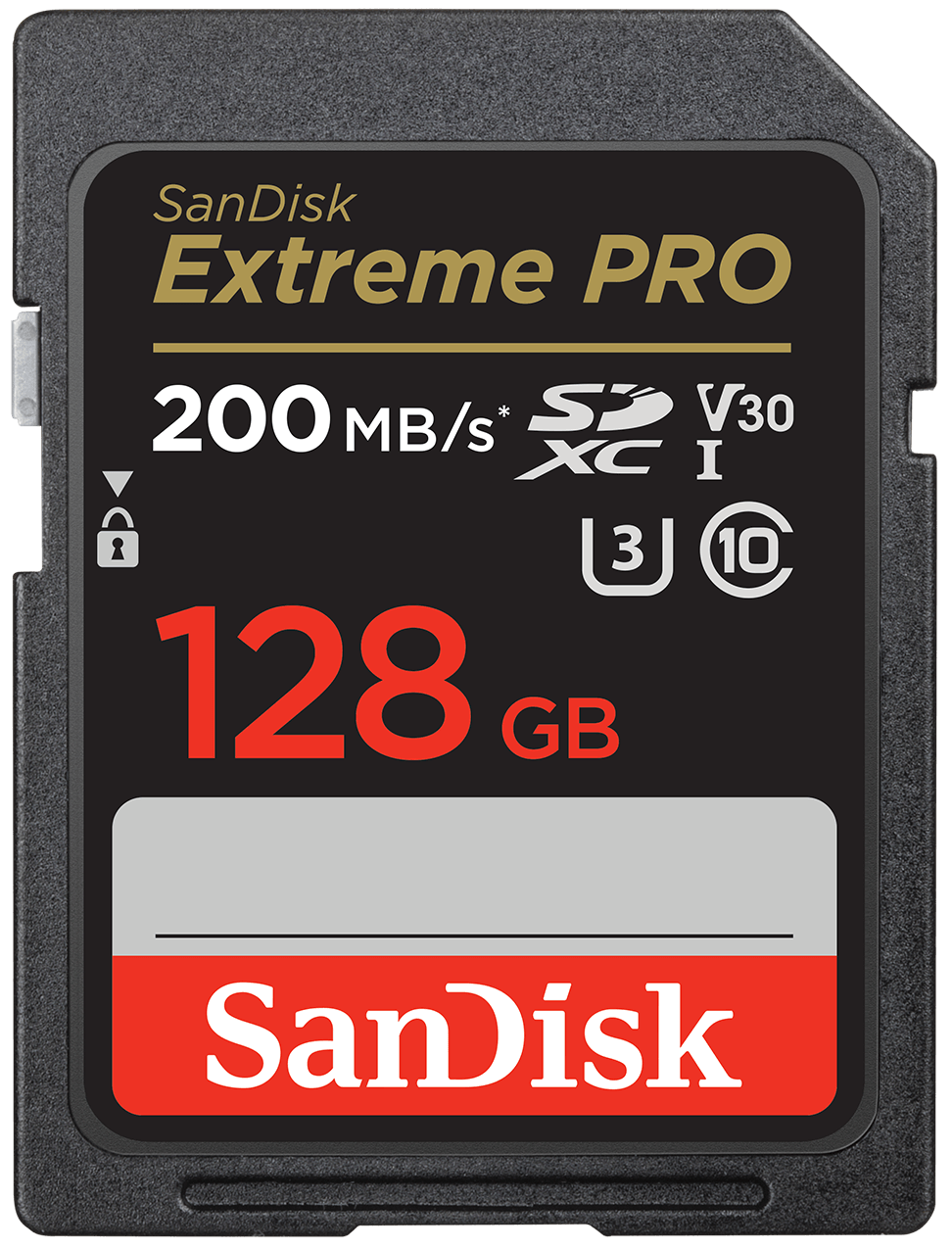 SDXC Geheugenkaart SanDisk Extreme Pro, 128Gb, Klasse 10 / UHS-1 U3 SDSDXXD-128G-GN4IN