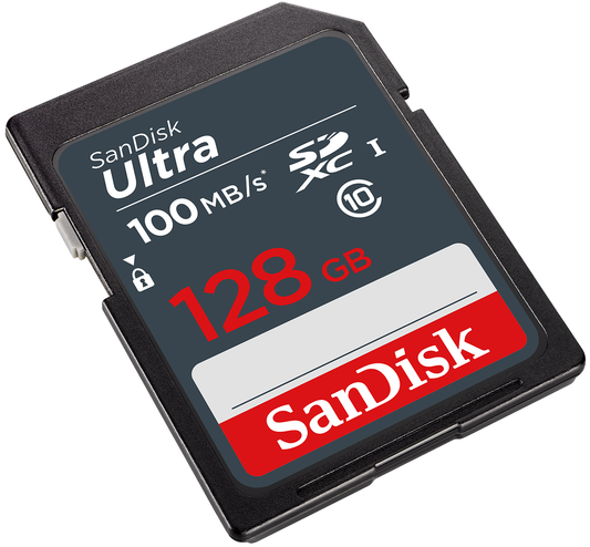 SDXC Geheugenkaart SanDisk Ultra, 128Gb, Klasse 10 SDSDUNR-128G-GN3IN