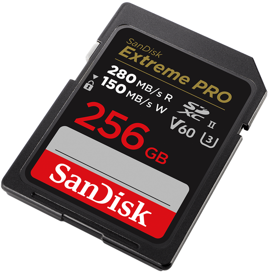 SDXC Geheugenkaart SanDisk Extreme Pro, 256Gb, Klasse 10 / UHS-2 U3 SDSDXEP-256G-GN4IN