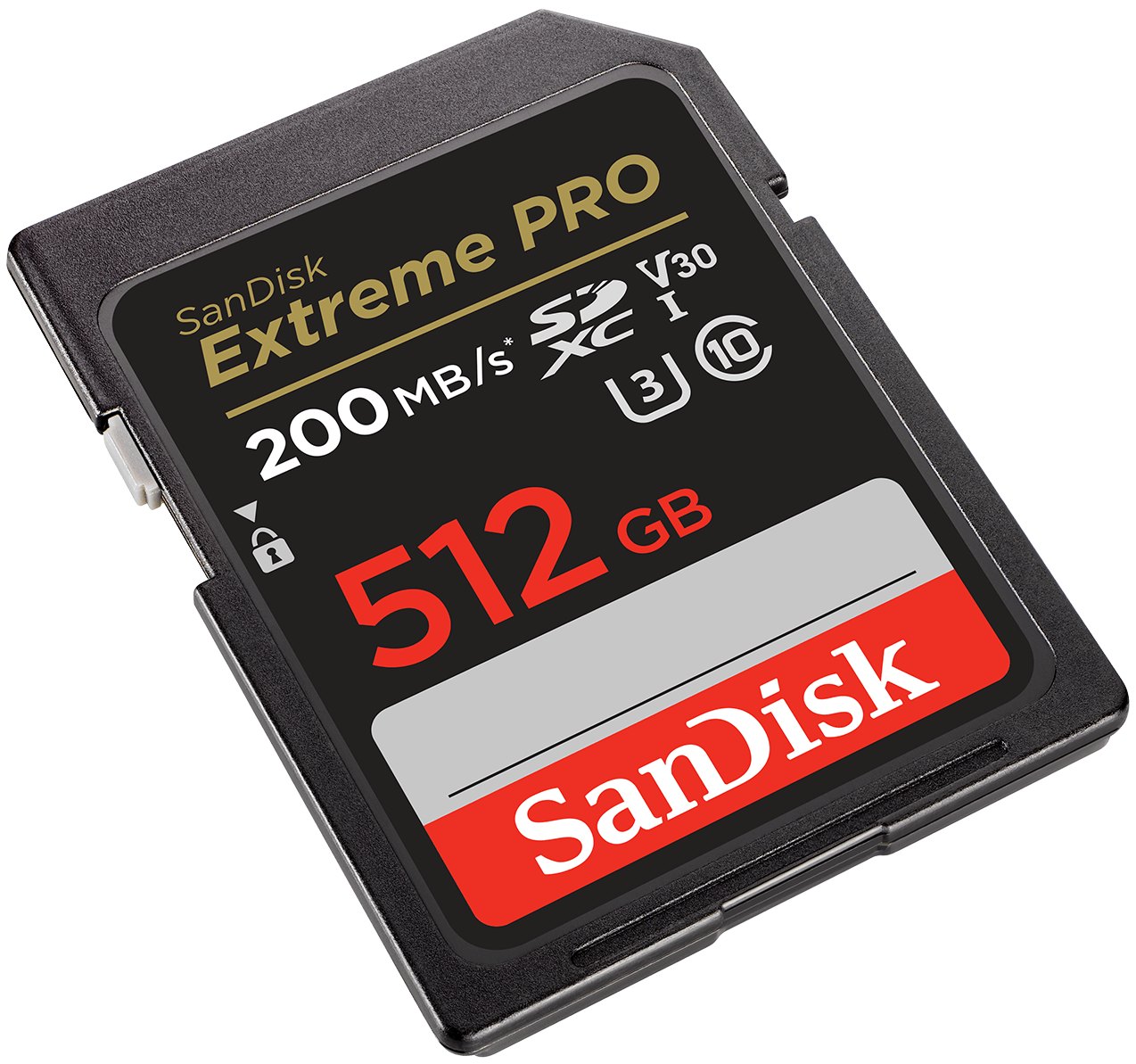 SDXC Geheugenkaart SanDisk Extreme Pro, 512Gb, Klasse 10 / UHS-1 U3 SDSDXXD-512G-GN4IN