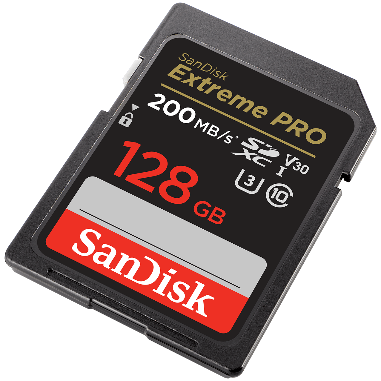 SDXC Geheugenkaart SanDisk Extreme Pro, 128Gb, Klasse 10 / UHS-1 U3 SDSDXXD-128G-GN4IN