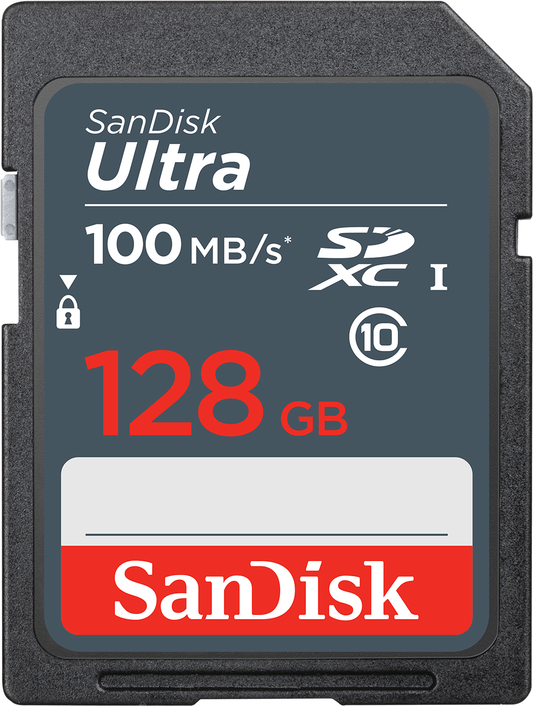 SDXC Geheugenkaart SanDisk Ultra, 128Gb, Klasse 10 SDSDUNR-128G-GN3IN