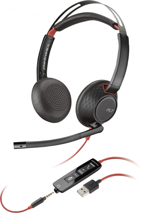 Callcenter Headset USB-C HP Poly Blackwire C5220, Zwart 80R97AA