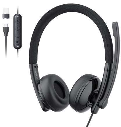 USB-C / USB-A Call Center Headset EMEET GeniusCall HS50, Black