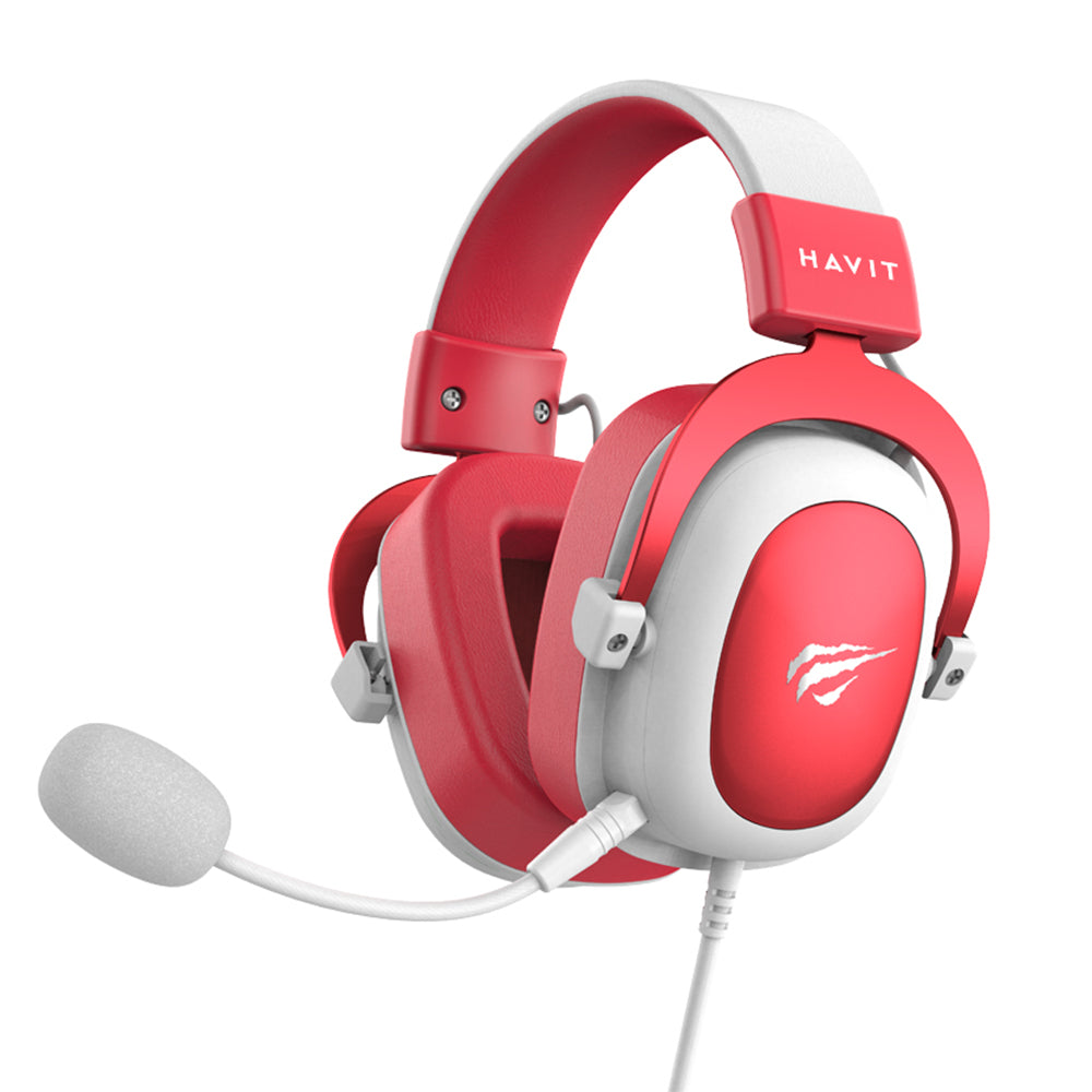 Gaming Headset 3.5mm HAVIT H2002D, 2m, Rood