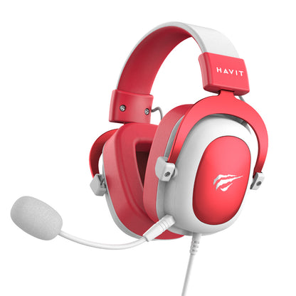 Gaming Headset 3.5mm HAVIT H2002D, 2m, Rood