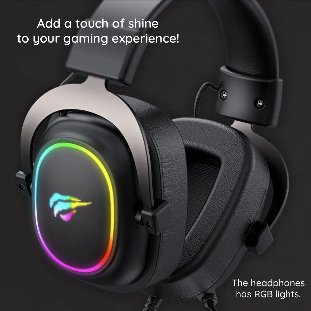 Gaming Headset 3.5mm HAVIT H2002P, 2m, Zwart