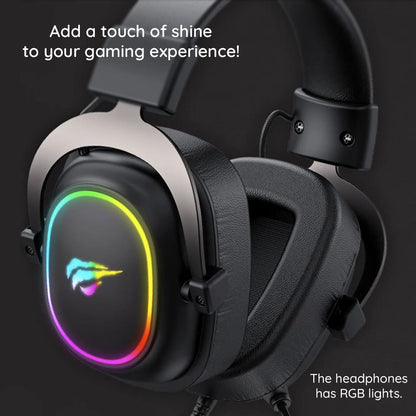 Gaming Headset 3.5mm HAVIT H2002P, 2m, Zwart