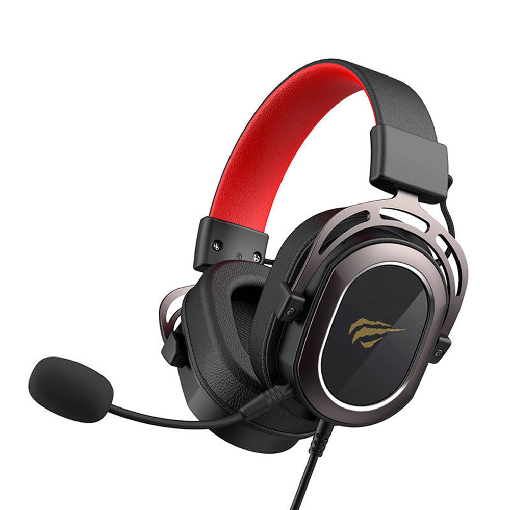 Gaming Headset 3.5mm HAVIT H2008d, 2m, Zwart Rood