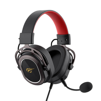 Gaming Headset 3.5mm HAVIT H2008d, 2m, Zwart Rood
