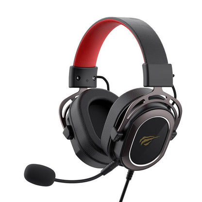 Gaming Headset 3.5mm HAVIT H2008d, 2m, Zwart Rood
