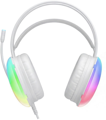 Gaming Headset 3.5mm XO Design GE11, RGB, Wit
