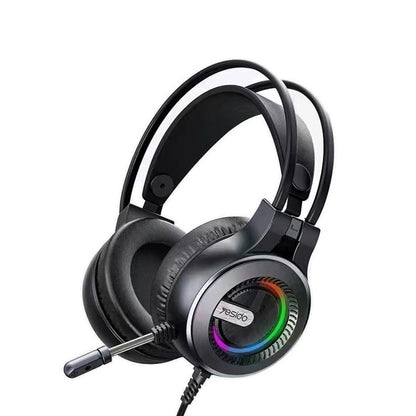 Gaming Headset 3.5mm Yesido EK02, RGB, 2.2m, Zwart