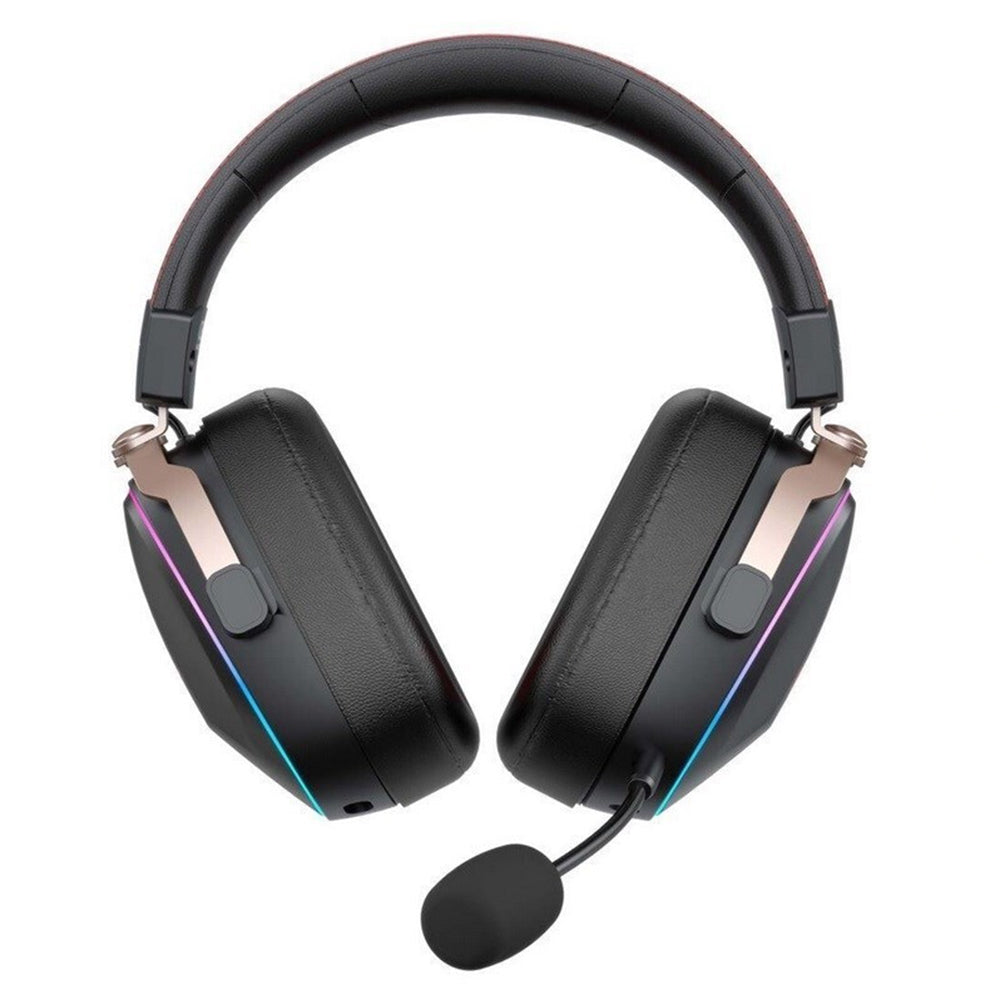 Draadloze Gaming Headset HAVIT H2039BG, RGB, BT / Wi-Fi / Bedraad, Zwart Oker