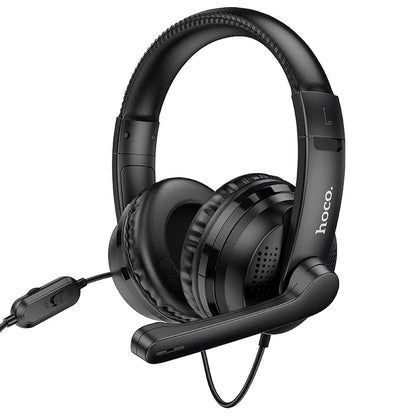 Gaming Headset 3.5mm HOCO W103, Zwart