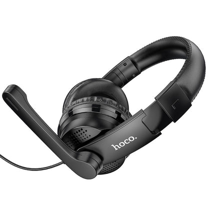 Gaming Headset 3.5mm HOCO W103, Zwart