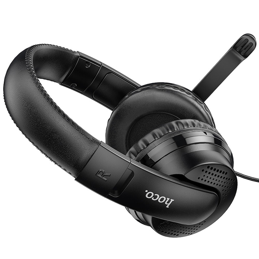 Gaming Headset 3.5mm HOCO W103, Zwart