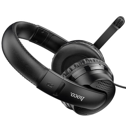 Gaming Headset 3.5mm HOCO W103, Zwart