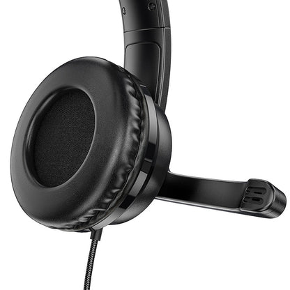Gaming Headset 3.5mm HOCO W103, Zwart