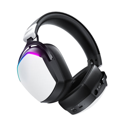 Draadloze Gaming Headset Acefast H11, RGB, BT / Wi-Fi / Bedraad, Wit