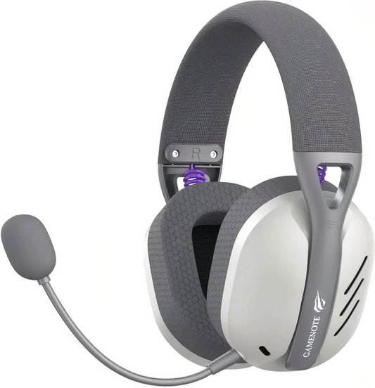 Draadloze Gaming Koptelefoon HAVIT Fuxi-H3, BT / Wi-Fi / Bedraad, Grijs