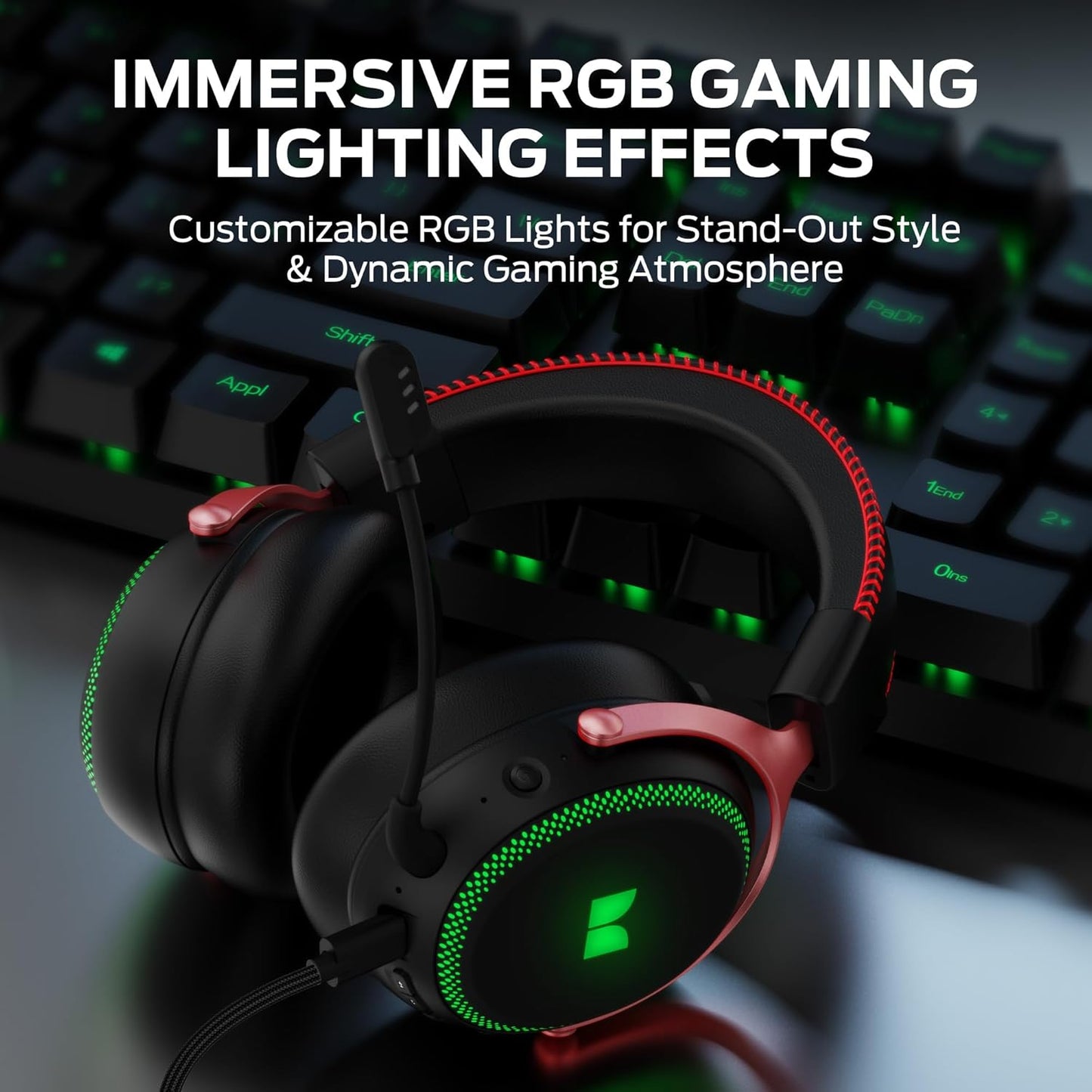 Draadloze Gaming Koptelefoon Monster Mission 350, BT / Wi-Fi / Bedraad, Zwart