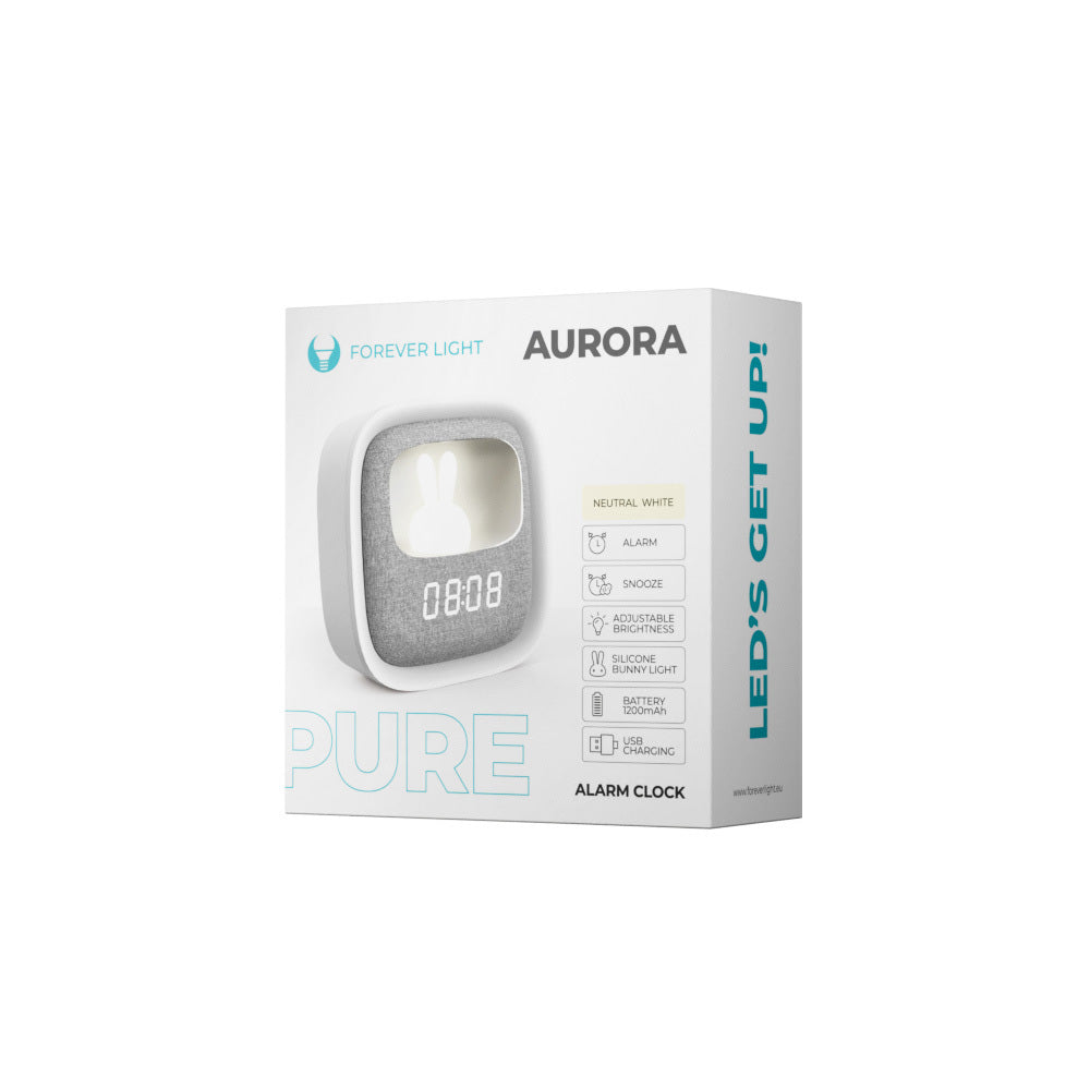 Digitale Klok Forever Pure FNL-06 Aurora, Wit