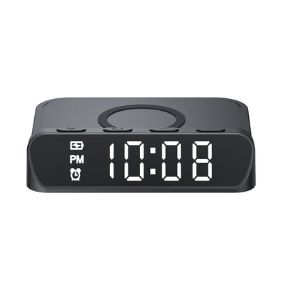 HAVIT W3031 Digitaal Horloge met Draadloze QI Oplading, Zwart