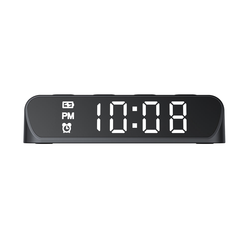 HAVIT W3031 Digitaal Horloge met Draadloze QI Oplading, Zwart