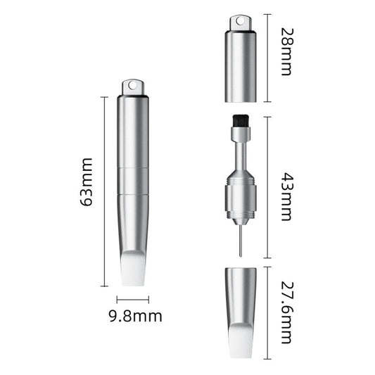 OEM SIM-sleutel CS-02, 3in1, Sleutelhanger Type, Grijs