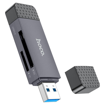 Kaartlezer USB 3.0 / USB-C HOCO HB45, SD - microSD, Gri