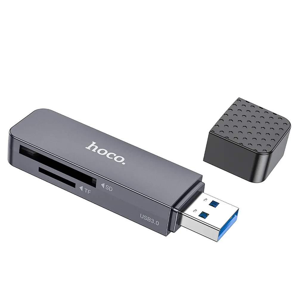 USB 3.0 Kaartlezer HOCO HB45, SD - microSD, Gri