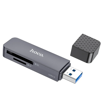 USB 3.0 Kaartlezer HOCO HB45, SD - microSD, Gri