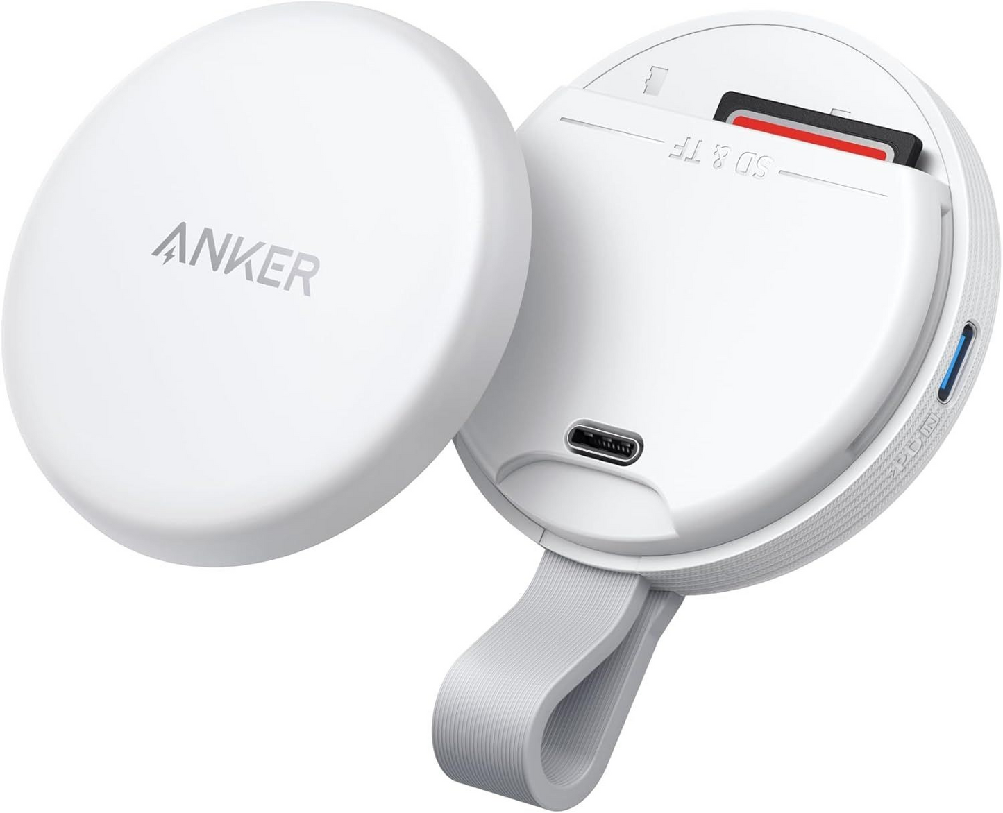 USB-C Kaartlezer Anker MagGo voor Apple iPhone USB-C, SD - microSD, Wit A83D1G21