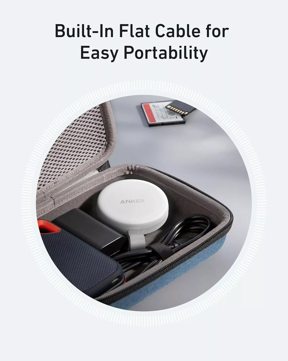 USB-C Kaartlezer Anker MagGo voor Apple iPhone USB-C, SD - microSD, Wit A83D1G21