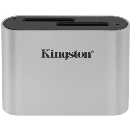 Kingston Workflow USB-C Kaartlezer, Dual SD, Grijs WFS-SD