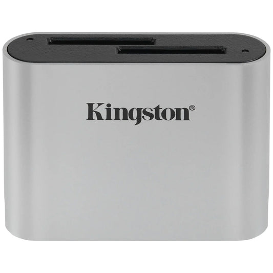 Kingston Workflow USB-C Kaartlezer, Dual SD, Grijs WFS-SD