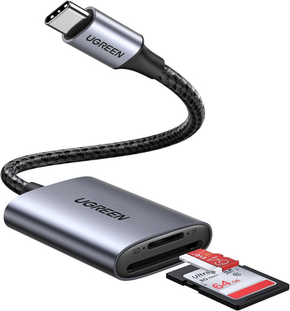 UGREEN CM401 USB-C Kaartlezer, SD - microSD, Gri
