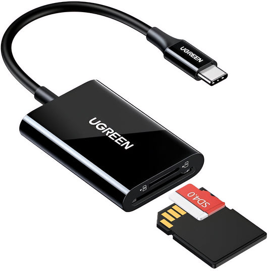 UGREEN CM265 USB-C Kaartlezer, SD - microSD, Zwart