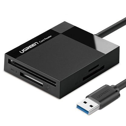 USB 3.0 Kaartlezer UGREEN CR125, SD - microSD - CF - MS, Zwart