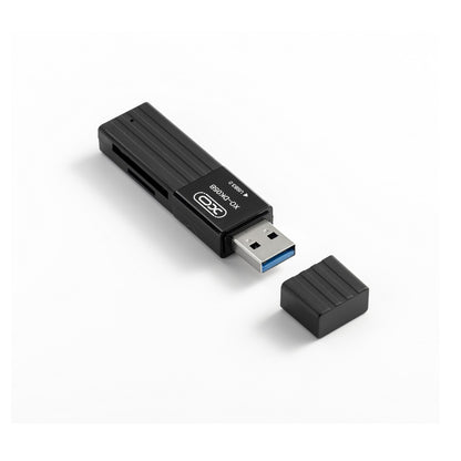 USB 3.0 Kaartlezer XO Design DK05B, SD - microSD, Zwart