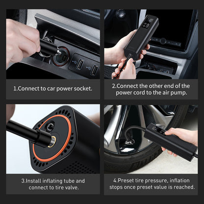 Baseus Auto Compressor Air Pump, Opnieuw verzegeld CRCQ000001