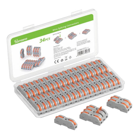 Sonoff D1-1 Draadverbindingsconnector, Set van 34 stuks