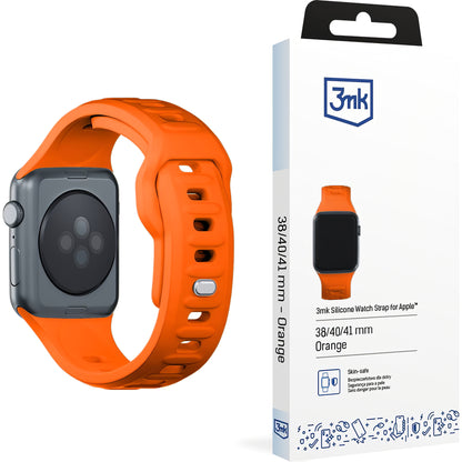 3MK Silicone Strap for Apple Watch 41mm / 40mm / 38mm Series, Orange