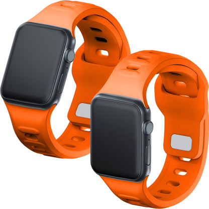 3MK Silicone Strap for Apple Watch 41mm / 40mm / 38mm Series, Orange