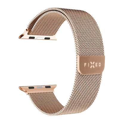 Fixed Mesh band voor Apple Watch 42mm / 41mm / 40mm / 38mm Series, Rosé Goud